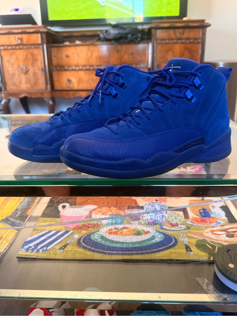 Jordan 12 Retro Deep Royal Shoes Sneakers 130690-400‎ M9.5 
Used
*NO BoX*